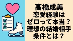 高橋成美の恋愛経験はゼロって本当？理想の結婚相手の条件とは？